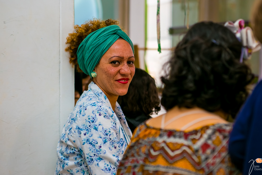 Cristina Braga, participando da Roda de Conversa